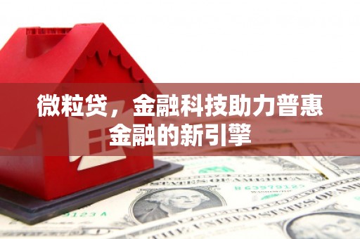 南宁微粒贷，金融科技助力普惠金融的新引擎