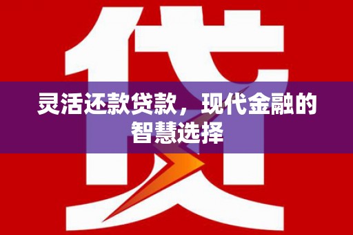 阜平灵活还款贷款，现代金融的智慧选择