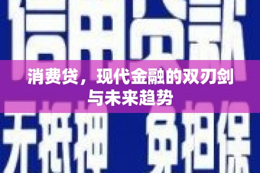 东西湖消费贷，现代金融的双刃剑与未来趋势