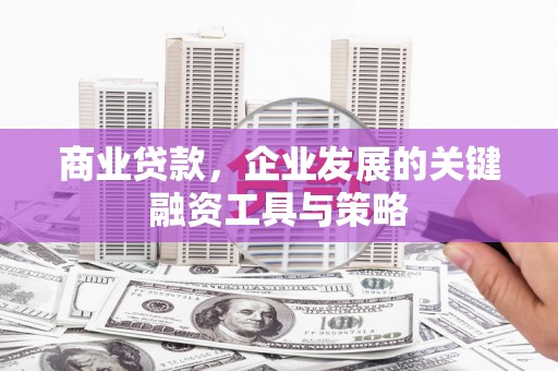 芎林商业贷款，企业发展的关键融资工具与策略