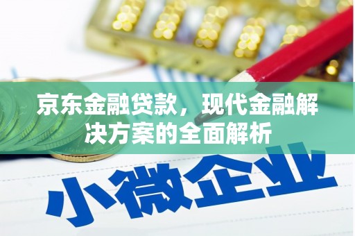 涿州京东金融贷款，现代金融解决方案的全面解析