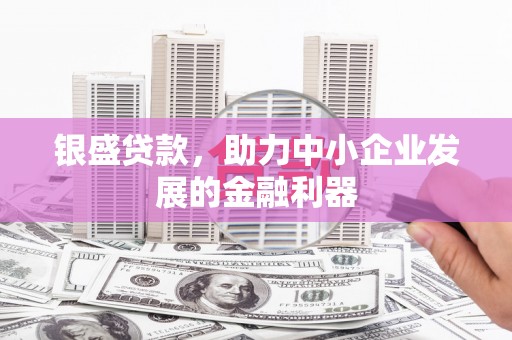惠东银盛贷款，助力中小企业发展的金融利器