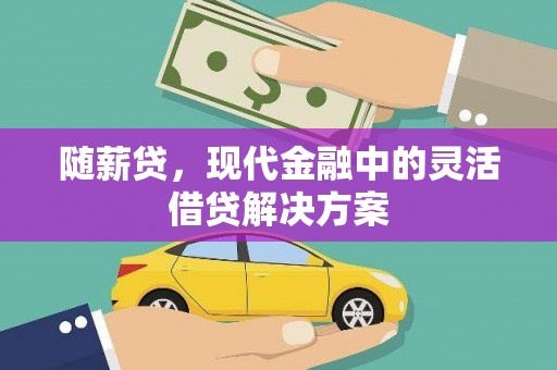 广水随薪贷，现代金融中的灵活借贷解决方案