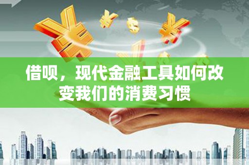 揭东借呗，现代金融工具如何改变我们的消费习惯