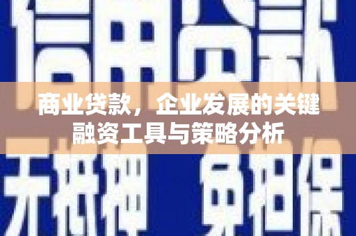 即墨商业贷款，企业发展的关键融资工具与策略分析
