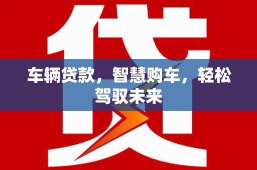 枞阳车辆贷款，智慧购车，轻松驾驭未来