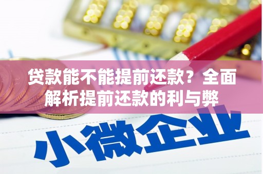 东引贷款能不能提前还款？全面解析提前还款的利与弊